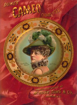 Duke’s cameo cigarettes, manufactured by W. Duke Sons & Co. (1890)