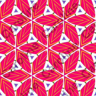 Bright and Cheerful Nordic Scandinavian Geometric Color Pattern in Blue, Green, Purple, Yellow, Orange, and Red