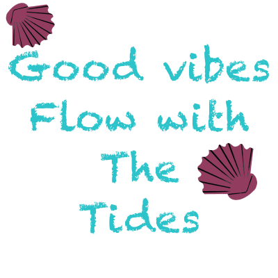 Good Vibes Flow Beach Ocean Quote