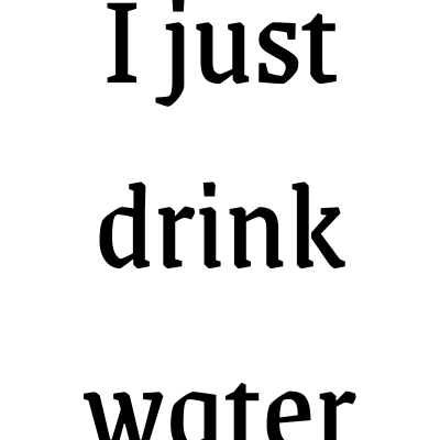 Ich trinke einfach nur Wasser | Festival | Rave