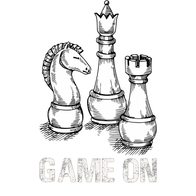 Chess Themed Gift Shirt with Chess Pieces Game On