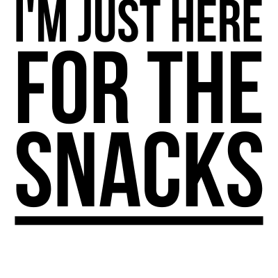 I'm just here for the snacks funny football fantasy league black