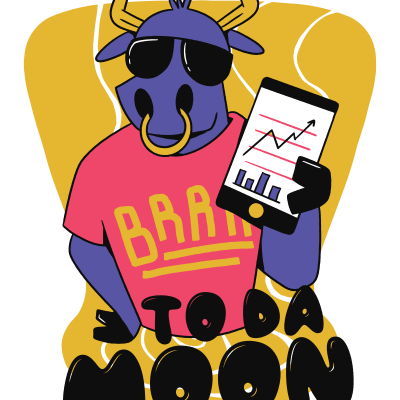 To Da Moon Stock Market Stock Broker Investor Heartbeat