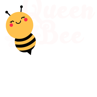 Queen Bee - Cute queen bee yellow