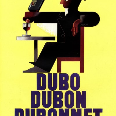 DUBO DUBON DUBONNET Wine Art Deco Vintage Alcohol