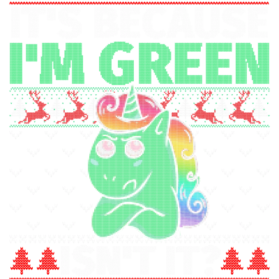 Funny Unicorn Fakes Angry Grinch Ugly Christmas Pixel Art