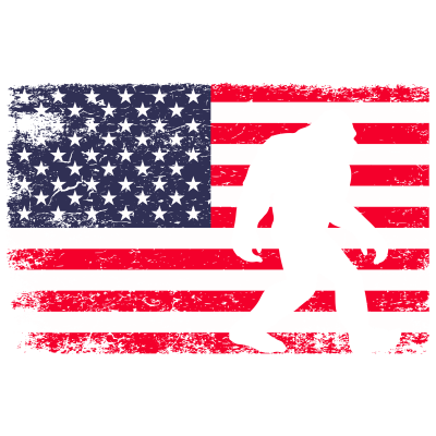 American Flag Bigfoot