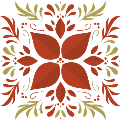 Festive flower pattern
