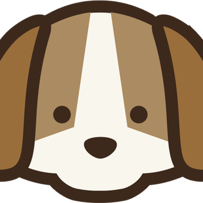 Cute brown and white dog