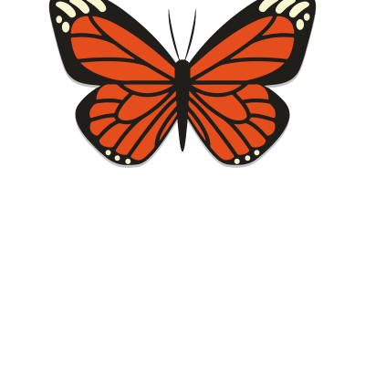 Cute Monarch Butterfly