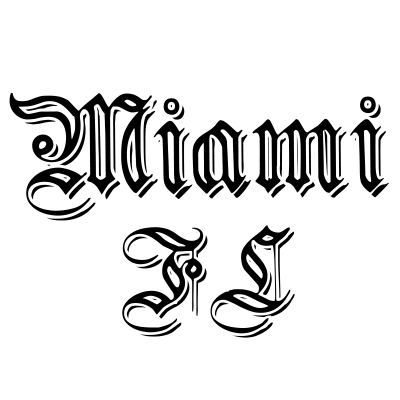 Miami Florida FL Gangsta Text