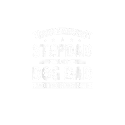 Mens Retro I Have Two Titles Stepdad And Dog