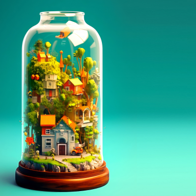 Life in a jar #1 Mountain Village