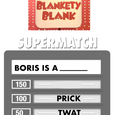 Quiz show Boris Blankety Blank