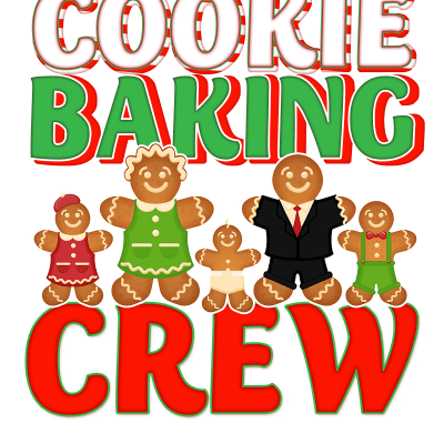 Funny Christmas Cookie Baking Crew Gingerbread Family