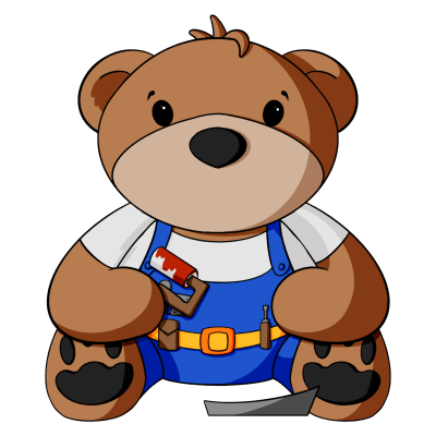 Painter Teddy Bear