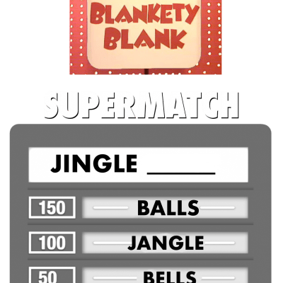 Xmas Quiz show Blankety Blank
