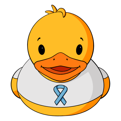 Prostate Cancer Awareness Rubber Duck