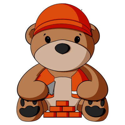 Bricklayer Teddy Bear