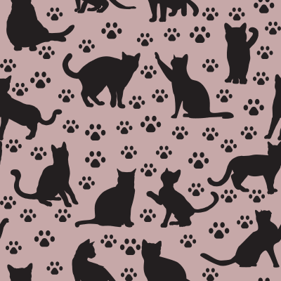 Silhouette Cat Print
