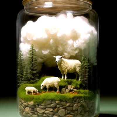 Life in a jar #1 Sheep