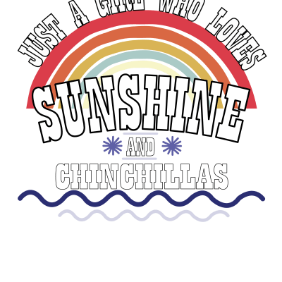 Chinchilla Dog Owner Sunshine Lovers Cool Retro Vintage Tshirt