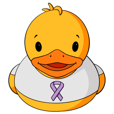 Cancer Awareness Rubber Duck