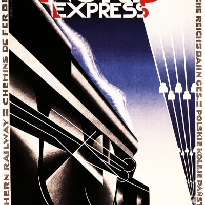 NORD EXPRESS Vintage Railway Poster
