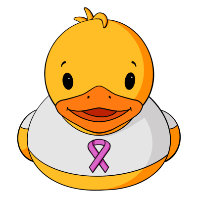 Breast Cancer Awareness Rubber Duck