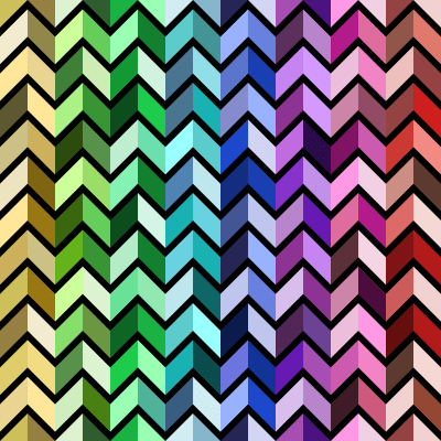 Geometric Rainbow Arrows