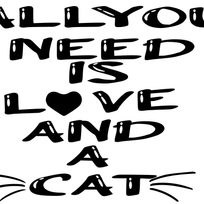 all you need is love and cat/ funny/cat/Animals/ cat women funny/gift for mom