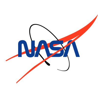 White NASA Worm Logo