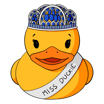 Beauty Pageant Winner Rubber Duck