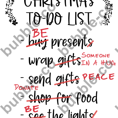 Positive Christmas To-Do List Funny